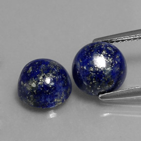  ct natürliche blauer Lapislazuli-Edelsteine, Rundschliff, Lichtundurchlässig