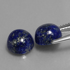  ct natürliche blauer Lapislazuli-Edelsteine, Rundschliff, Lichtundurchlässig