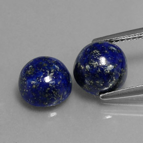  ct natürliche blauer Lapislazuli-Edelsteine, Rundschliff, Lichtundurchlässig