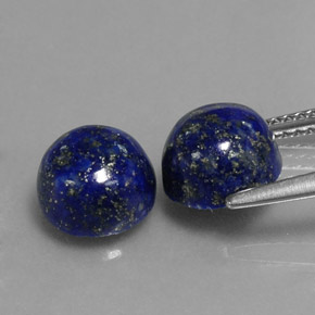  ct natürliche blauer Lapislazuli-Edelsteine, Rundschliff, Lichtundurchlässig