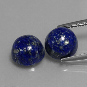  ct natürliche blauer Lapislazuli-Edelsteine, Rundschliff, Lichtundurchlässig
