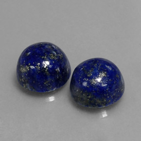 ct natürliche blauer Lapislazuli-Edelsteine, Rundschliff, Lichtundurchlässig