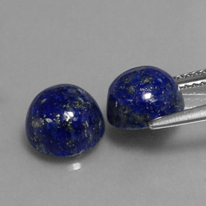  ct natürliche blauer Lapislazuli-Edelsteine, Rundschliff, Lichtundurchlässig