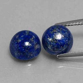  ct natürliche blauer Lapislazuli-Edelsteine, Rundschliff, Lichtundurchlässig