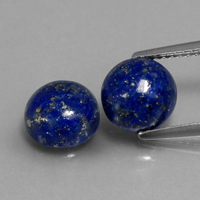  ct natürliche blauer Lapislazuli-Edelsteine, Rundschliff, Lichtundurchlässig