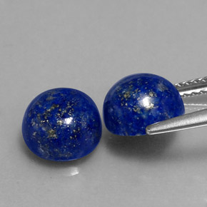  ct natürliche blauer Lapislazuli-Edelsteine, Rundschliff, Lichtundurchlässig