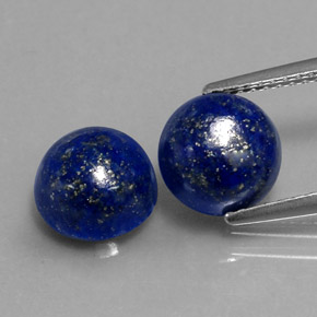  ct natürliche blauer Lapislazuli-Edelsteine, Rundschliff, Lichtundurchlässig