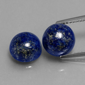  ct natürliche blauer Lapislazuli-Edelsteine, Rundschliff, Lichtundurchlässig
