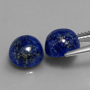  ct natürliche blauer Lapislazuli-Edelsteine, Rundschliff, Lichtundurchlässig