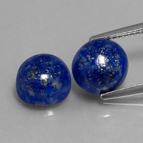  ct natürliche blauer Lapislazuli-Edelsteine, Rundschliff, Lichtundurchlässig