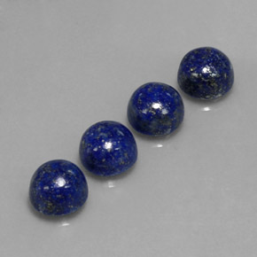  ct natürliche blauer Lapislazuli-Edelsteine, Rundschliff, Lichtundurchlässig