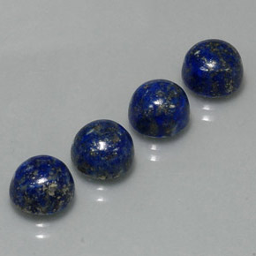  ct natürliche blauer Lapislazuli-Edelsteine, Rundschliff, Lichtundurchlässig