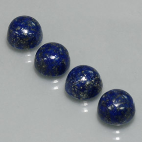  ct natürliche blauer Lapislazuli-Edelsteine, Rundschliff, Lichtundurchlässig