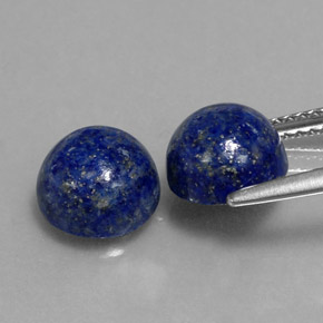  ct natürliche blauer Lapislazuli-Edelsteine, Rundschliff, Lichtundurchlässig