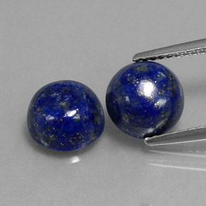  ct natürliche blauer Lapislazuli-Edelsteine, Rundschliff, Lichtundurchlässig