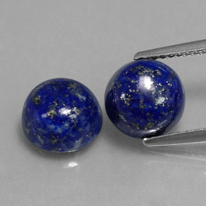  ct natürliche blauer Lapislazuli-Edelsteine, Rundschliff, Lichtundurchlässig