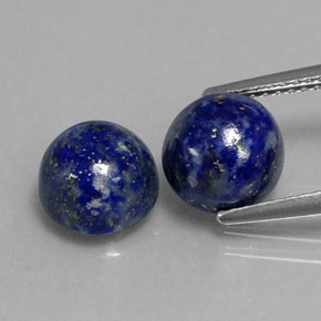  ct natürliche blauer Lapislazuli-Edelsteine, Rundschliff, Lichtundurchlässig