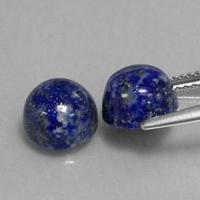  ct natürliche blauer Lapislazuli-Edelsteine, Rundschliff, Lichtundurchlässig
