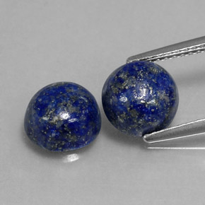  ct natürliche blauer Lapislazuli-Edelsteine, Rundschliff, Lichtundurchlässig