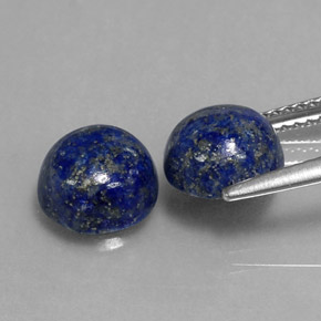  ct natürliche blauer Lapislazuli-Edelsteine, Rundschliff, Lichtundurchlässig