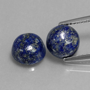  ct natürliche blauer Lapislazuli-Edelsteine, Rundschliff, Lichtundurchlässig