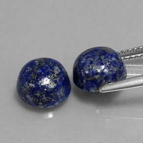  ct natürliche blauer Lapislazuli-Edelsteine, Rundschliff, Lichtundurchlässig