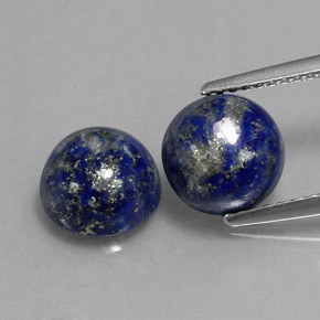  ct natürliche blauer Lapislazuli-Edelsteine, Rundschliff, Lichtundurchlässig