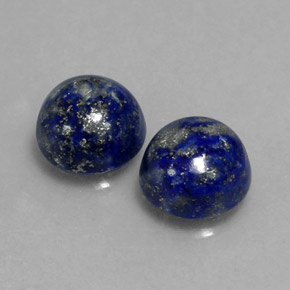  ct natürliche blauer Lapislazuli-Edelsteine, Rundschliff, Lichtundurchlässig