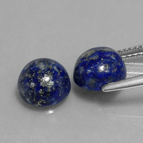  ct natürliche blauer Lapislazuli-Edelsteine, Rundschliff, Lichtundurchlässig