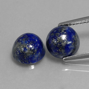  ct natürliche blauer Lapislazuli-Edelsteine, Rundschliff, Lichtundurchlässig