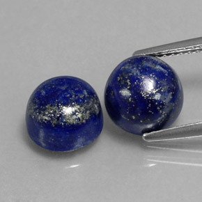  ct natürliche blauer Lapislazuli-Edelsteine, Rundschliff, Lichtundurchlässig
