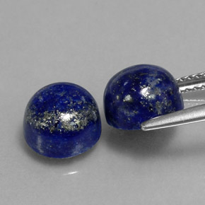  ct natürliche blauer Lapislazuli-Edelsteine, Rundschliff, Lichtundurchlässig