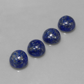  ct natürliche blauer Lapislazuli-Edelsteine, Rundschliff, Lichtundurchlässig