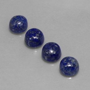  ct natürliche blauer Lapislazuli-Edelsteine, Rundschliff, Lichtundurchlässig