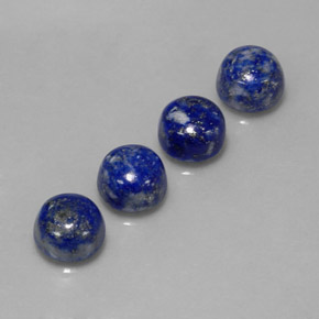  ct natürliche blauer Lapislazuli-Edelsteine, Rundschliff, Lichtundurchlässig