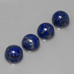  ct natürliche blauer Lapislazuli-Edelsteine, Rundschliff, Lichtundurchlässig