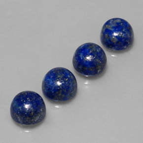  ct natürliche blauer Lapislazuli-Edelsteine, Rundschliff, Lichtundurchlässig