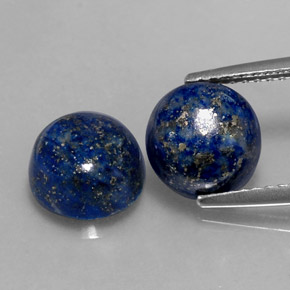  ct natürliche blauer Lapislazuli-Edelsteine, Rundschliff, Lichtundurchlässig