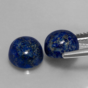  ct natürliche blauer Lapislazuli-Edelsteine, Rundschliff, Lichtundurchlässig