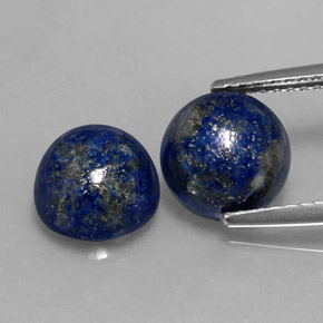  ct natürliche blauer Lapislazuli-Edelsteine, Rundschliff, Lichtundurchlässig
