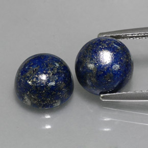  ct natürliche blauer Lapislazuli-Edelsteine, Rundschliff, Lichtundurchlässig