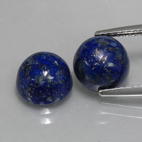  ct natürliche blauer Lapislazuli-Edelsteine, Rundschliff, Lichtundurchlässig