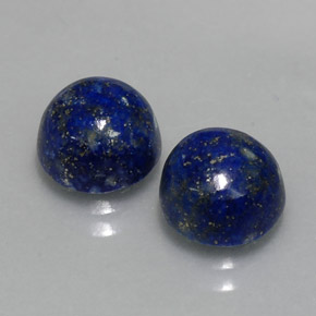  ct natürliche blauer Lapislazuli-Edelsteine, Rundschliff, Lichtundurchlässig