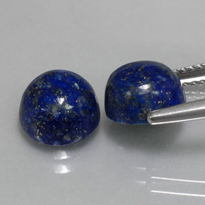  ct natürliche blauer Lapislazuli-Edelsteine, Rundschliff, Lichtundurchlässig