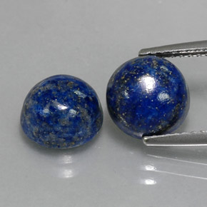 ct natürliche blauer Lapislazuli-Edelsteine, Rundschliff, Lichtundurchlässig