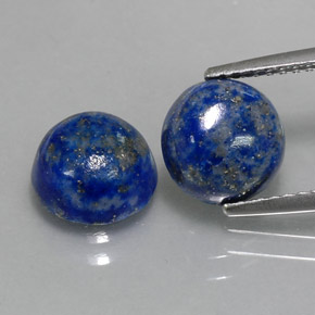  ct natürliche blauer Lapislazuli-Edelsteine, Rundschliff, Lichtundurchlässig