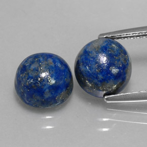 ct natürliche blauer Lapislazuli-Edelsteine, Rundschliff, Lichtundurchlässig