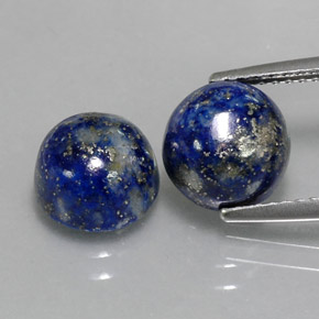  ct natürliche blauer Lapislazuli-Edelsteine, Rundschliff, Lichtundurchlässig