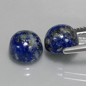  ct natürliche blauer Lapislazuli-Edelsteine, Rundschliff, Lichtundurchlässig