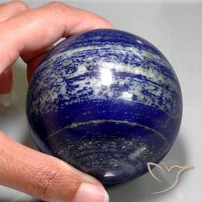 9,17 ctw natürlicher Navy blau Lapislazuli, Kugel / Ball, Lichtundurchlässig